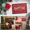 Retro Santa's Workshop Sign - 8x12 Inches Funny Christmas Wall