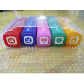 Friction Stamp Disappears, Recommended 5 Pieces + Case Set (Dot Case Set)