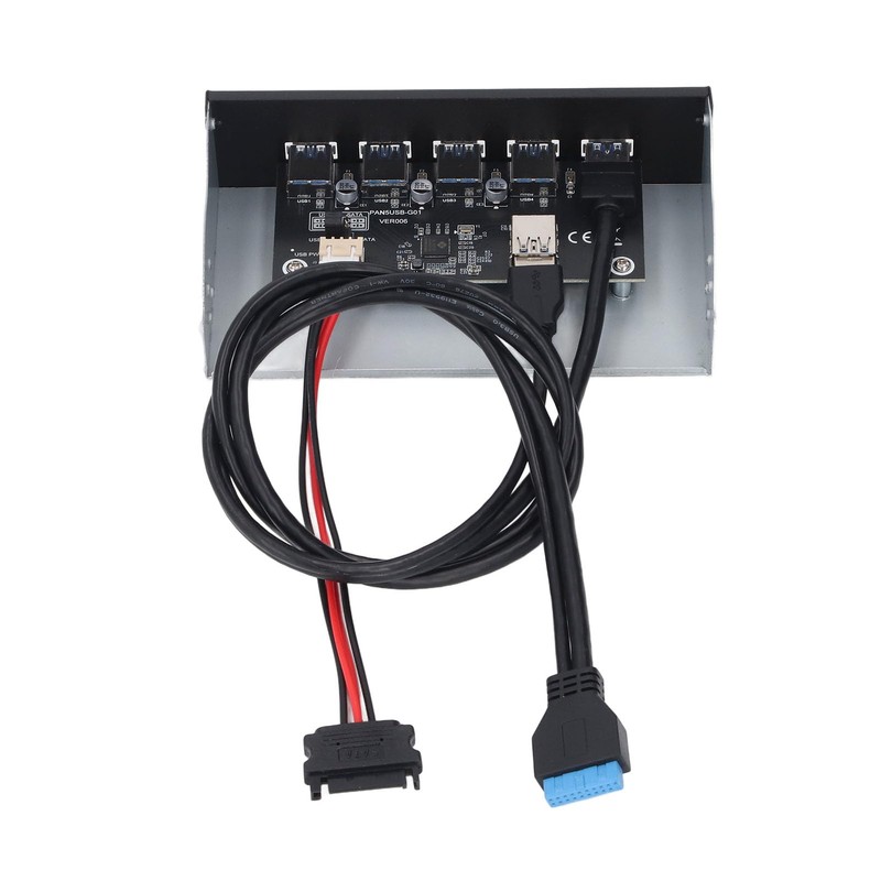 5.25 Inch Front Panel Hub, 5 Ports USB 3.2 GEN1