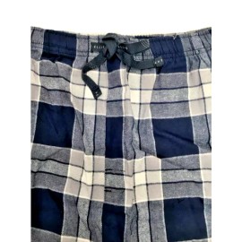 Perry Ellis $44 Perry Ellis Men's, Fleece Chevron Plaid Pajama Pants, Dress Blues, XL