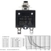 RKURCK 125-250V AC 50V DC Push Button Circuit Breaker 20Amp