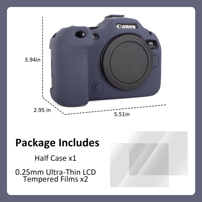 VOVMOEYA カメラケース Canon EOS R6 Mark III用 アクセサリーセット Canon EOS