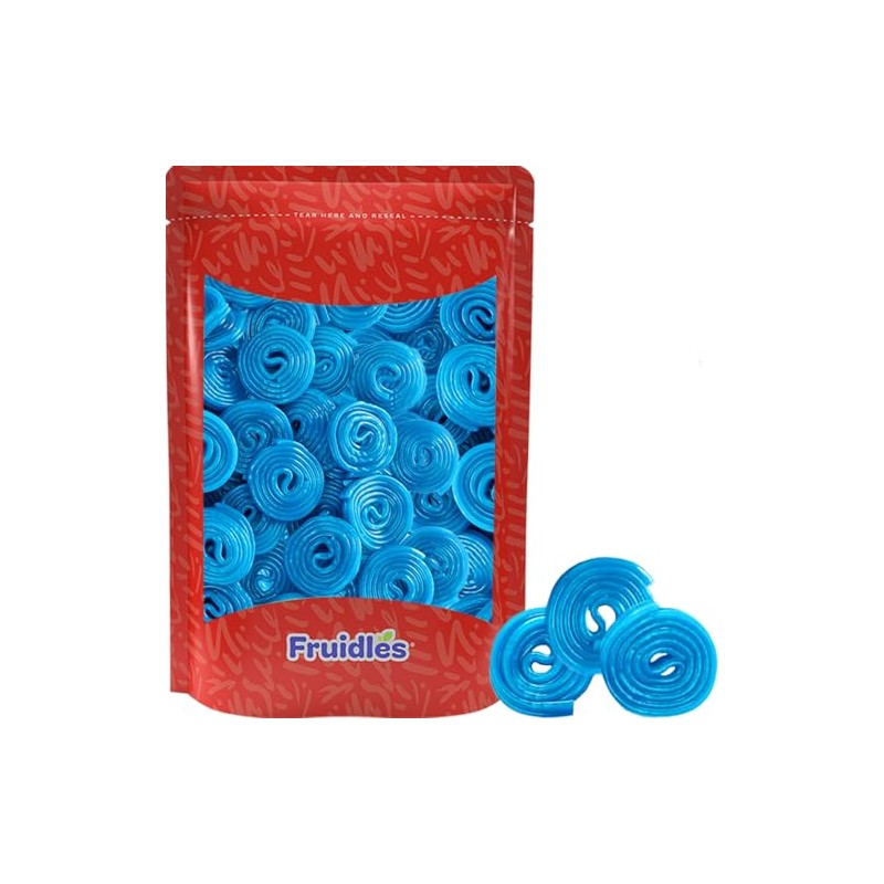 Fruidles Blue Raspberry Licorice Wheels, Mixed Gourmet Broadway Wheels Candy,