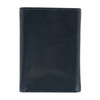 Mancini Bellagio Top Grain Leather RFID Secure Trifold, Black