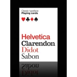 Face Pack Typeface Playing Cards (Helvetica Classic Typeface) 2012 by Piatnik