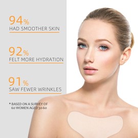 DSHUNLILI Chest Wrinkle Pads, Silicone Patches for Wrinkles-2 Pcs Anti Wrinkle Patches for Decollete & Cleavage, Reusable Anti Aging Overnight Wrinkles Patches While Sleeping 36