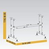 PIPE DECOR Industrial Kitchen Dining Table Base, 3/4 Inch Pipe,
