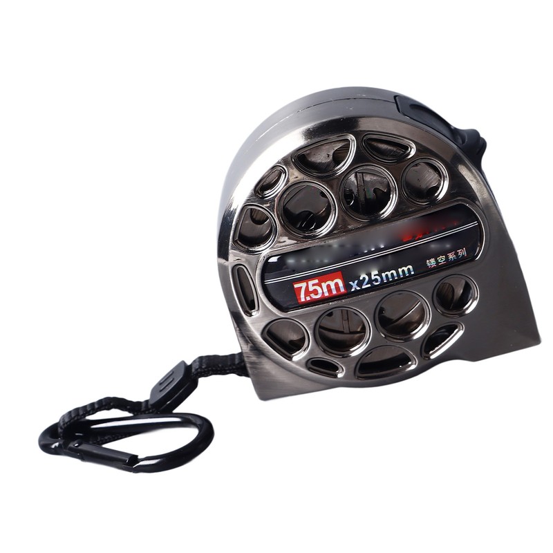 Tape Measure 7.5m 25mm Lockable Measuring Tool Portable Washable Clear