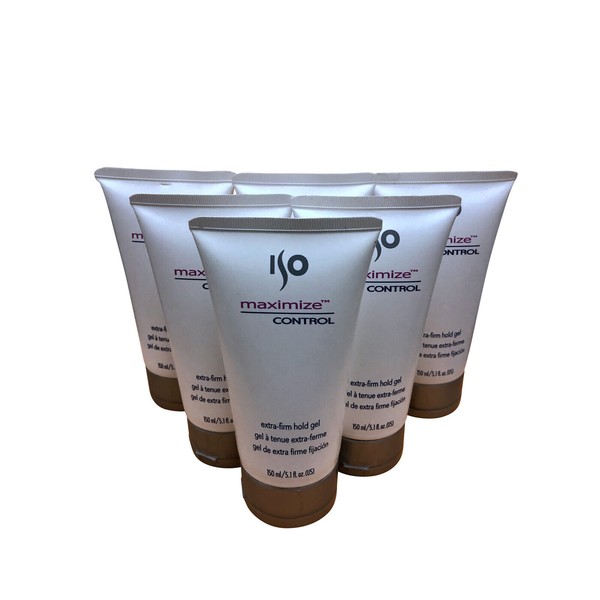 ISO Maximize Control Extra Firm Hold Gel 5.1 OZ Set of 6