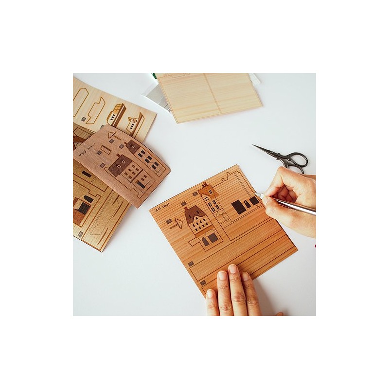 kinowa "Copenhagen" Wood is ri絵 Original Handmade Kit A Denmark