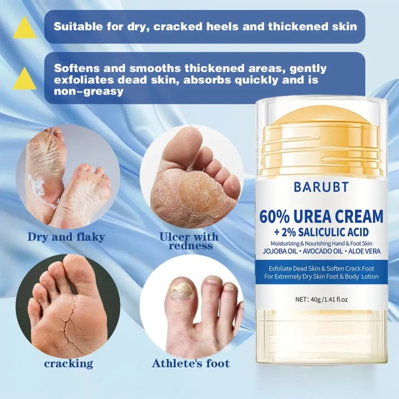Crema En Barra Para Pies Con Urea 60% Y Ácido
