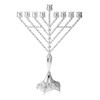 Oil Menorah Silver Plated Chabad Rambam Fits Standard Chanukah Oil