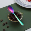 Rainbow Coffee Spoons 6 Pieces Kyraton 5.5 Inch Stainless Steel
