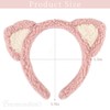 Framendino, 4 Pack Cat Ear Headband Plush Kitty Hairbands Fluffy