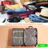 HARFINGTON 3pcs Compression Packing Cube for Suitcases Lightweight Luggage Organizers