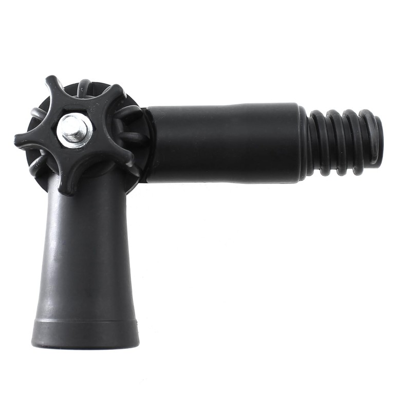 Maxmoral 13.9cm Black Rotatable Angle Adapter Extension Rod Attachment Plastic