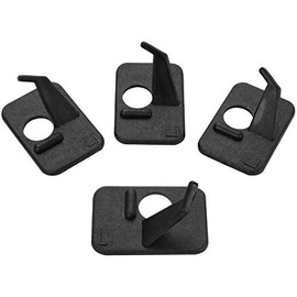 Namvo 4 Sets Archery Arrow Rest Plastic Shooting Hunting Bow Roller Rests Simple Bow Arrow Sticker Rest Left Hand for Hunting Accessories Black