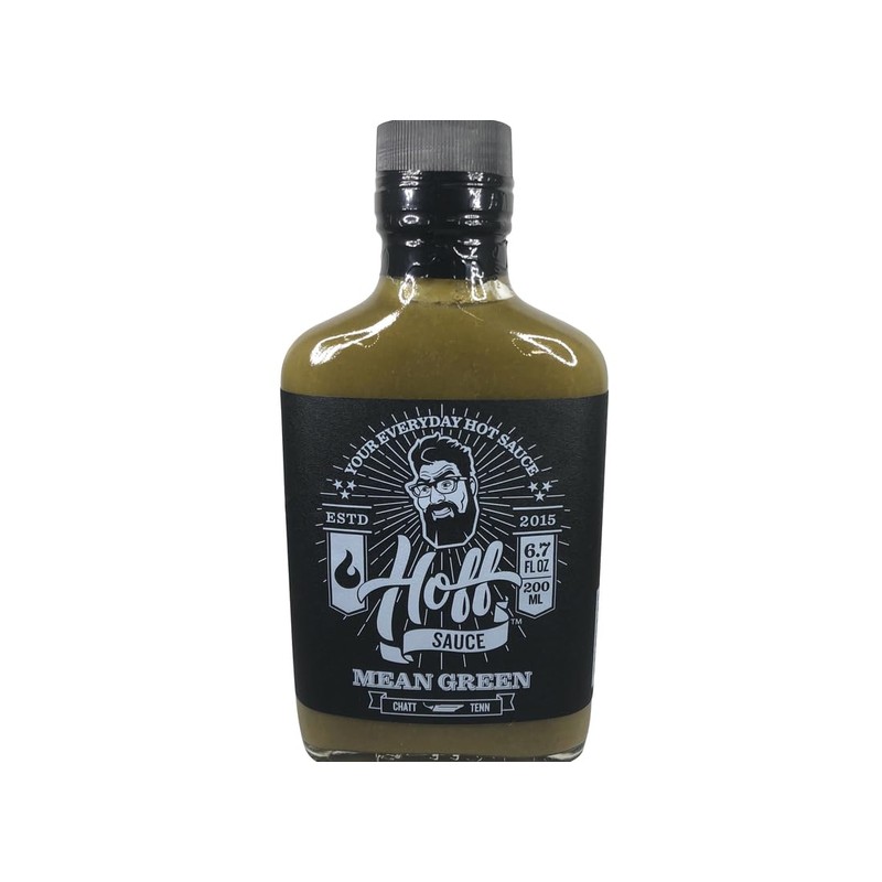 Hoff & Pepper Mean Green Hot Sauce, 6.7 FZ