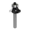 sourcing map Roundover Router Bit 1/4 Shank 3/16" Radius Carbide