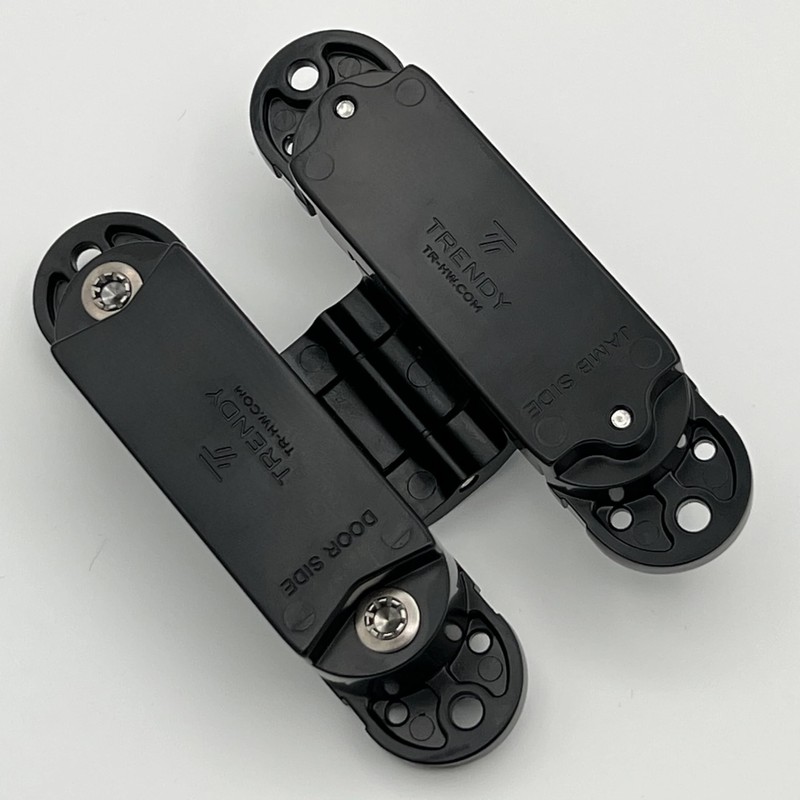 TRENDY 3D Adjustable Concealed Door Hinges, Heavy Duty (Satin Black)