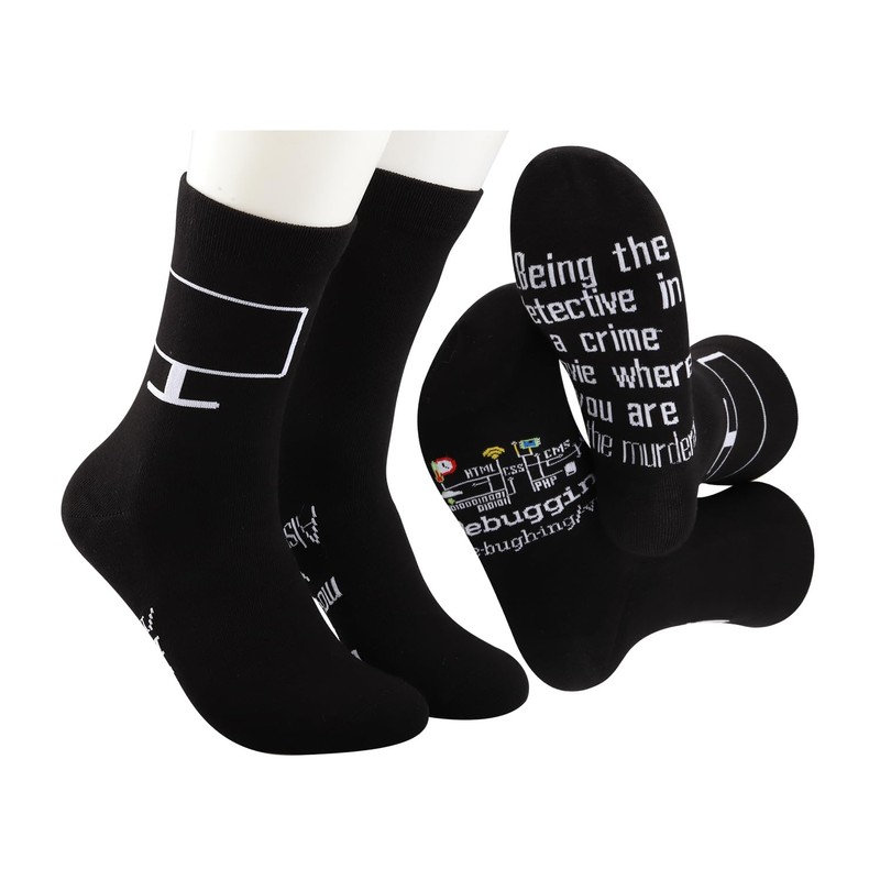 MBMSO 2 Pair Debugging Definition Socks Computer Programmer Gift IT