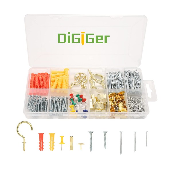 DIGIGER Repair and Wall Hanging Kit, 600 Pieces Hanging Kit