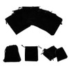Gelirda 50pcs 12x10cm Black Velvet Drawstring Pouch Jewelry Pouches Small
