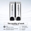 Double Soap Dispenser For Shower Gel, Shampoo, Conditioner, ABS (Acrylonitrile