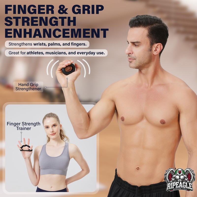 RIPEAGLE Rip Stick Workout Equipment - Adjustable Resistance Bands, Portable