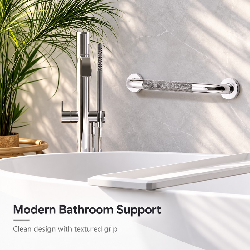 Stainless Steel Grab Bar for Bathroom Support – Anti-Slip Wall-Mounted