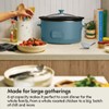 bella 6.0 Qt Programmable Slow Cooker, EverGood™ Ceramic Nonstick Coating,