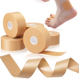 Tondiamo 6 Rolls Blister Prevention Tape Adhesive Pad Toe Tape Anti-wear Heel Pad Foam Waterproof Bandage Patch for Point Shoe Hand Foot Heel Toe Skin Chafing Protector(1.5 Inch X 4.92 Yards)
