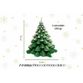 Fuwu, APAPACHO velas aromaticas decorativas para navidad, velas decorativas hechas a mano, decoracion navidad hogar, aromatizante para hogar, artesania mexicana (Arboles navidad)