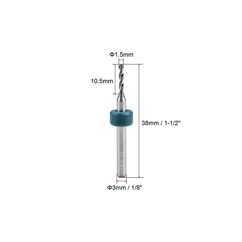 sourcing map PCB Drill Bits 1.5 mm Carbide Turning Tool
