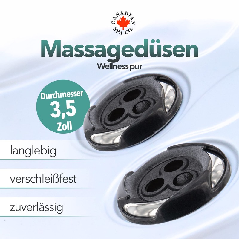 Canadian Spa CO. Hurricane Rotating Nozzle Massage Nozzle Pool Diameter