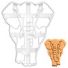 BAKERLOGY Mother Elephant Cookie Cutter - Detailed Cookie Cutter Design
