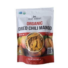 Just About Foods Organic Dried Chilli Mango - 13 Ounces