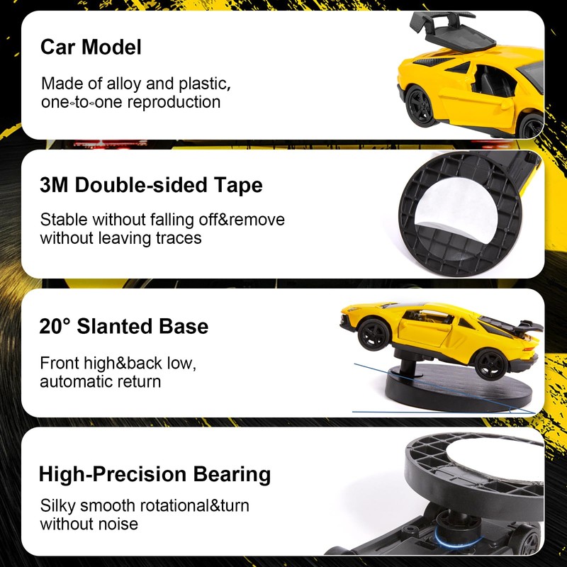 COGEEK Car Drifting Spin Dashboard Decoration, Sports Car Model That
