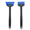 7.8" Mini Squeegee with Dual Blue Rubber Blades (2" & 2.6") - Ideal for Car Wraps, Window Tinting, Glass Cleaning, Screen Printing, Craft Projects, and Detailed Adhesive Work