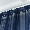 Star Tulle Curtains, Sheer Star Curtains for Bedroom Glitter Star