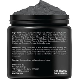 Dead Sea Mud Mask for Face & Body - 100% Natural Spa Quality - Best Pore Reducer & Minimizer to Help Treat Acne , Blackheads & Oily Skin - Tightens Skin for a Visibly Healthier Complexion - 8.8 OZ