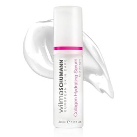 WILMA SCHUMANN Suero hidratante de colágeno, nutre la piel y reduce las líneas finas y arrugas, suero facial para todo tipo de piel, suero facial hidratante, 1 onza/1.0 fl oz, cuidado de la piel de