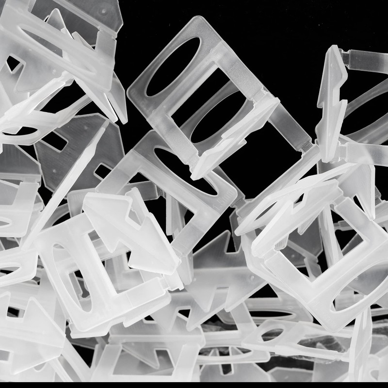 MUKCHAP 400 PCS 1mm Tile Leveling System Spacer Clips, Tiles