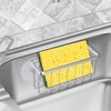SHFKS Chrome Sink Caddy - Sponge Holder for Dish, Kitchen