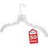 Clothes Hangers Plastic Set of 50 Pack Heavy Duty Hangers