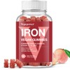 Vegan Iron Gummies Supplement - with Vitamin C, A, B-Complex,
