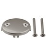 Aolemi Two Hole Bathtub Overflow Faceplate Replacement with Screw Brushed