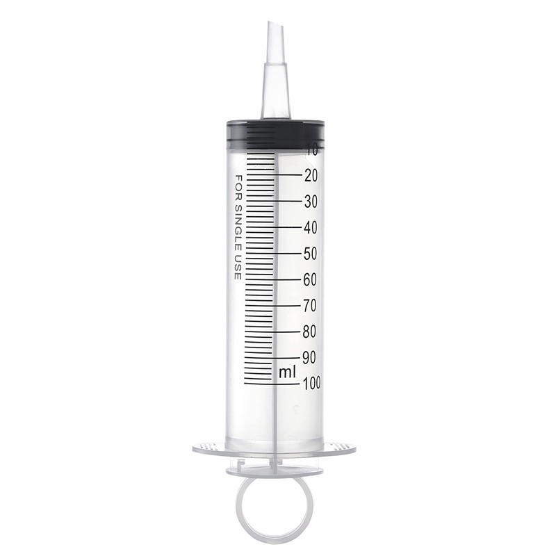 2pcs 100ml Large Plastic Syringe with 2pcs 51.2in Handy Plastic