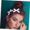 SAFIGLE 40pcs Cute Mini Bowknot Ribbon Barrettes for Girls Soft