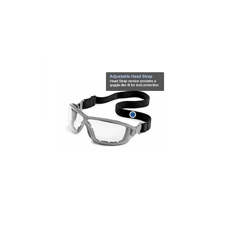 Gateway Safety 22ST79 Silverton Strap Version Safety Glass, Gray Frame